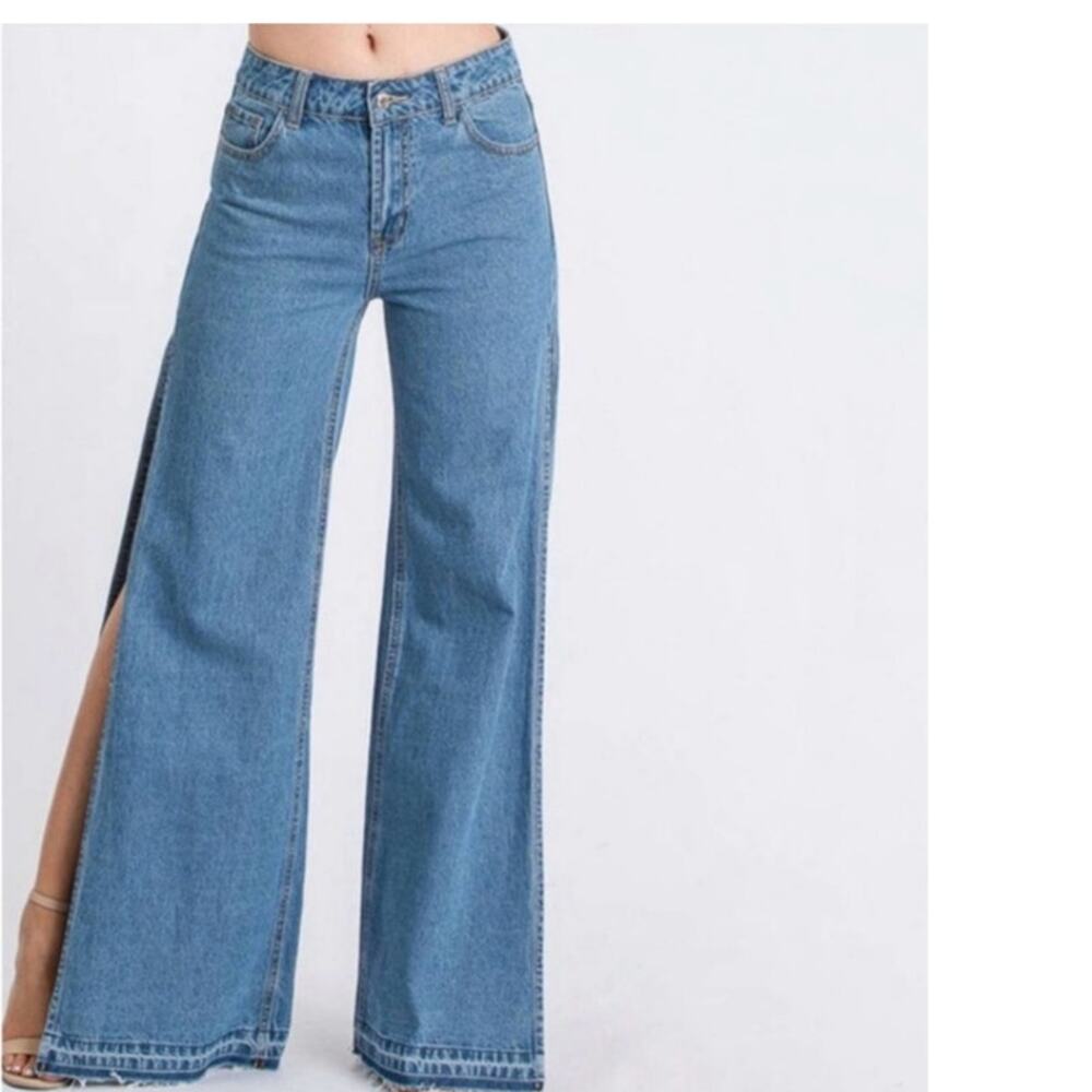 Litz by Uniq Side Slit Flare Jeans Sz 25